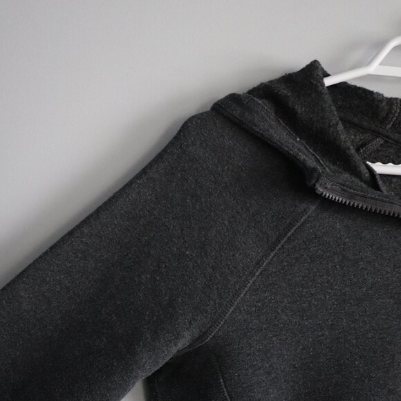 Lole Womens Grey Sz M Full Zip Hooded Athletic Comfy Fleece Sweater - Picture 3 of 14